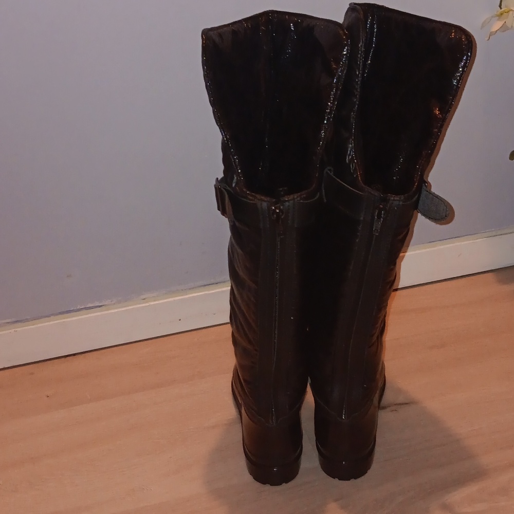Pajar Black over the Knee quilted Rainboots NWT - Picture 3 of 7